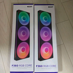NZXT F360 RGB CORE 블랙 2개 일괄 판매 이미지