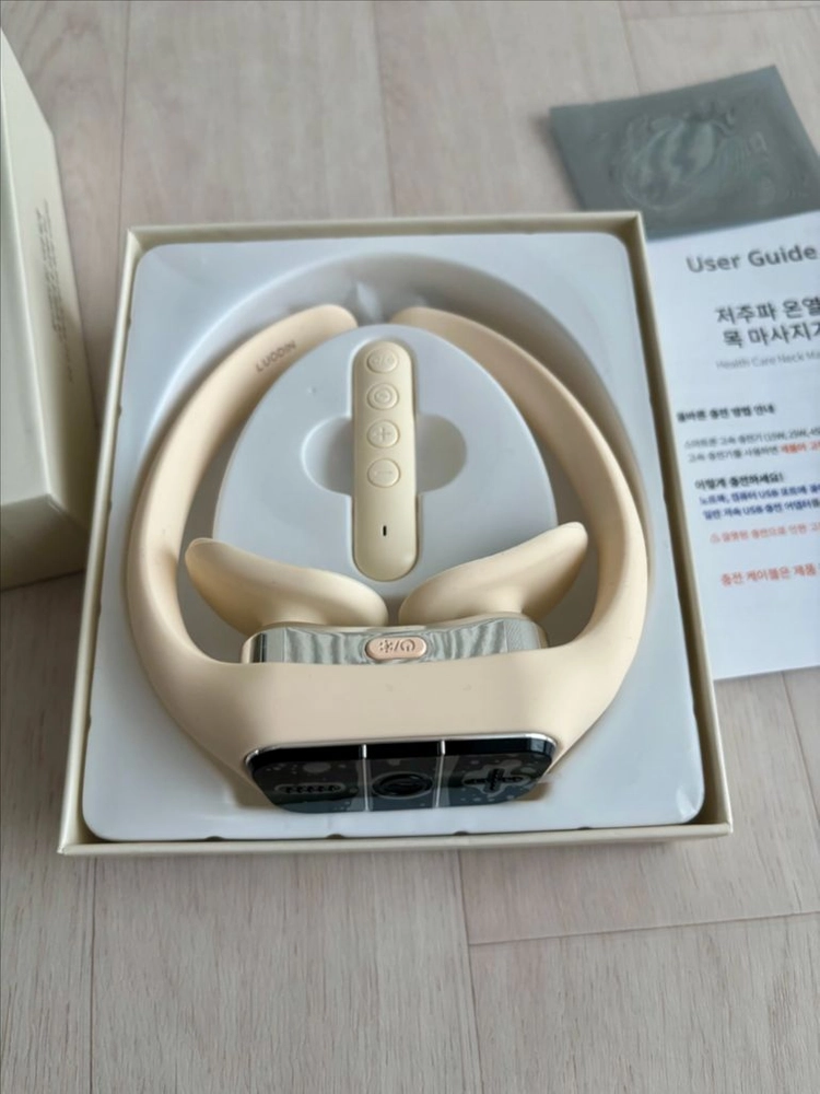 루오딘 무선 저주파 EMS 온열 목 마사지기 새상품 이미지