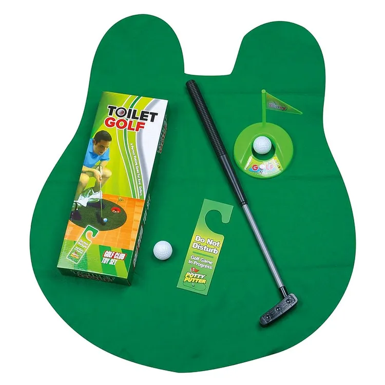 화장실 미니 골프 퍼팅 매트 세트(Toilet Golf Set) 이미지