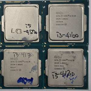 인텔 i5-4570/i3-4160/i3-4130 CPU 모음 이미지