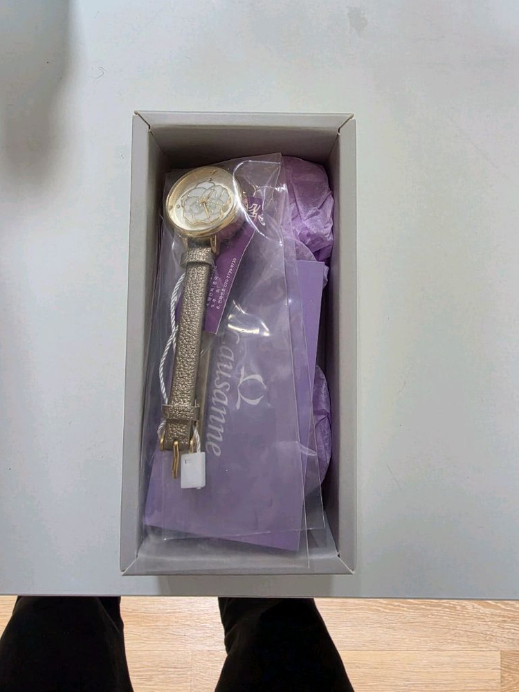 로잔 여성 골드 가죽 시계 신상(미개봉 새상품) 이미지
