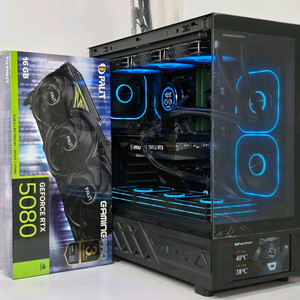 (9850X3D 새제품 수랭)RTX5080, 32GB,B850M,수랭쿨러,1050W GOLD,방송게이밍컴퓨터본체 이미지