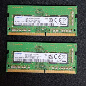 컴퓨터 삼성 메모리 노트북램 DDR4 2666V 16GB(8GB두개) 이미지