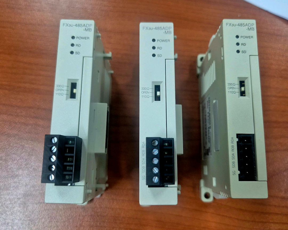 미쓰비시 plc 카드 FX3U-485ADP-MB (총 3개) 일괄 미사용 창고 보관 재고 이미지