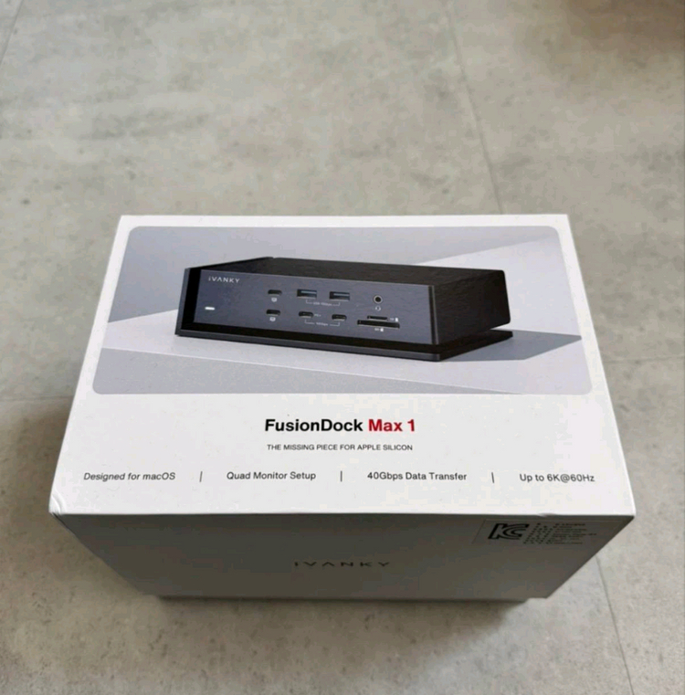 맥북 끝판왕 독 iVANKY FusionDock Max 1 풀박스 (M1,M2,M3,M4 Pro/Max 최적) 이미지