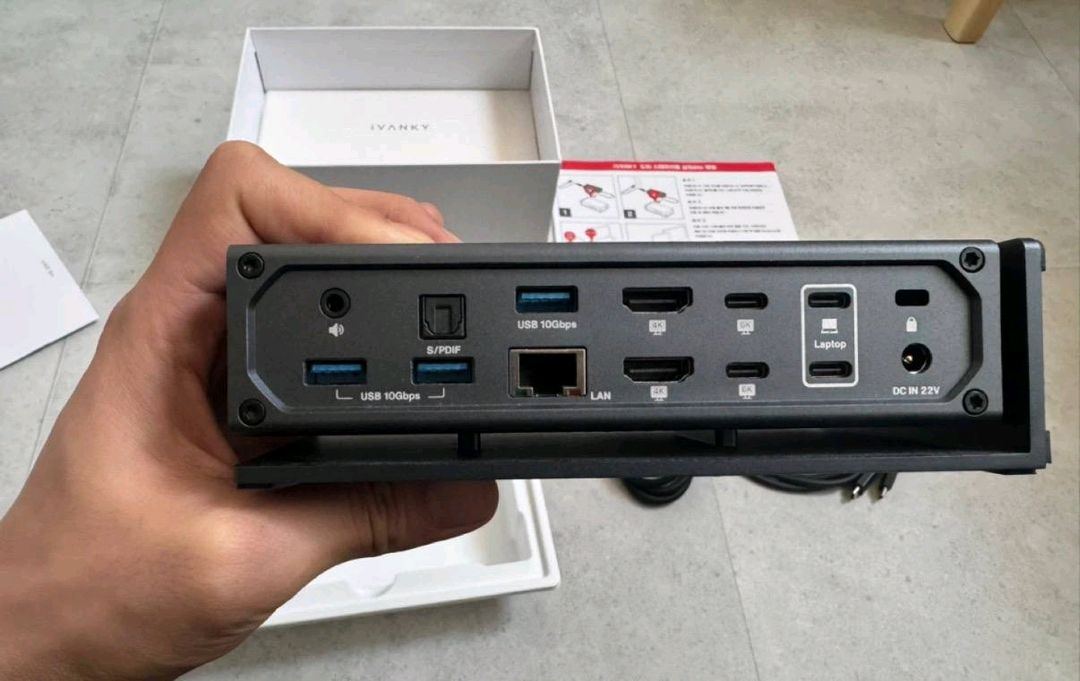 맥북 끝판왕 독 iVANKY FusionDock Max 1 풀박스 (M1,M2,M3,M4 Pro/Max 최적) 이미지