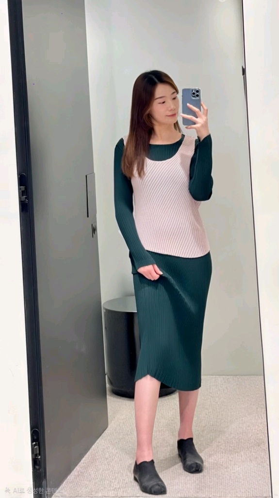이세이미야케 해칭 원피스,플리츠플리즈 이미지