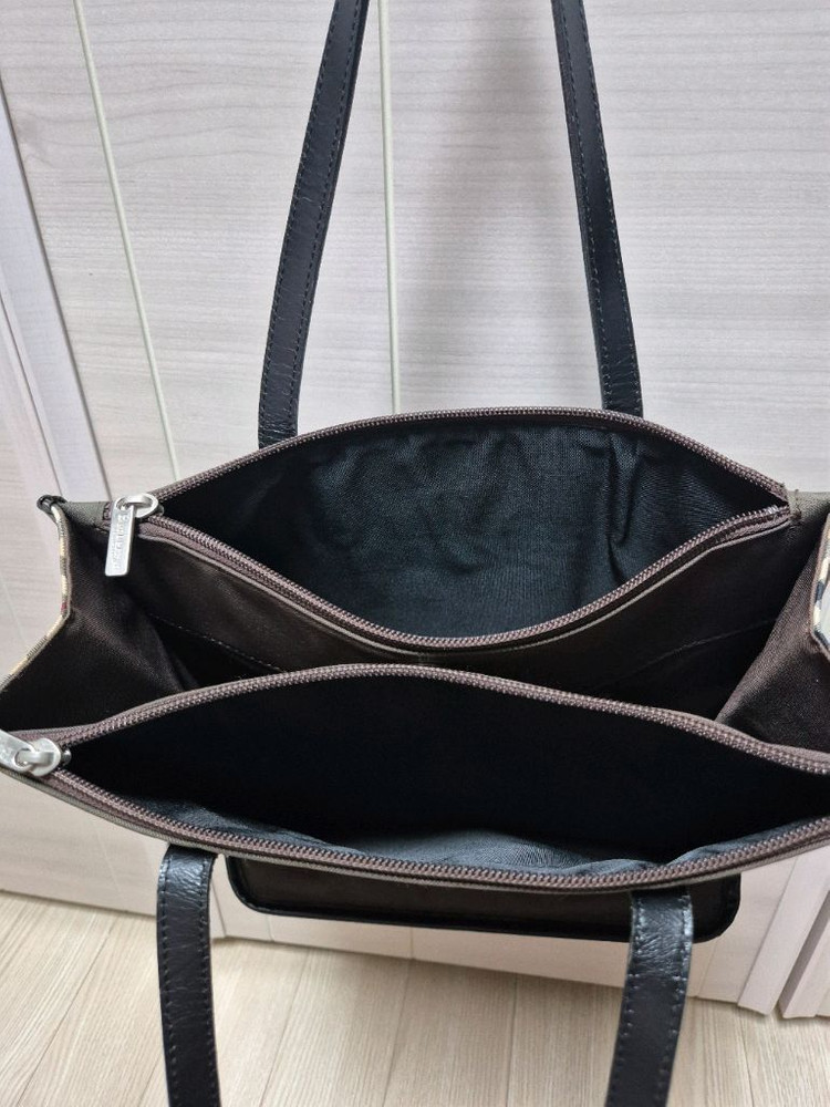 (정품) BURBERRY 버버리 숄더백 노바체크 블랙 가방 토트백 이미지