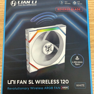 리안리 UNI FAN SL WIRELESS REVERSE 120 화이트 (미개봉) 팝니다 이미지