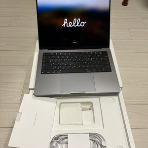 S급 ) 맥북 프로 M1 14인치 16gb 1tb 스그 배터리 100 이미지