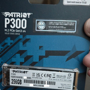 새제품- 패트리어트(Patriot) P300 M.2 NVMe SSD 256GB 이미지
