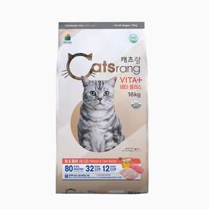 [무료배송] 캐츠랑 전연령 비타플러스 16KG 고양이 면역력 향상 도움 사료 이미지