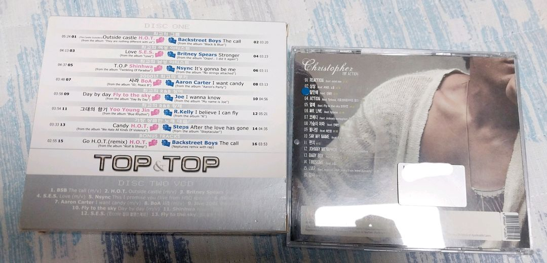 TOP & TOP VCD & 크리스토퍼 1집 (H.O.T S.E.S 보아 플라이투더스카이 신화 유영진 샵 노을 등) 이미지