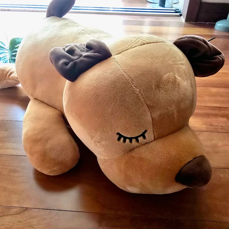 (새상품) 보들보들 강아지 쿠션 37cm 인형 이미지