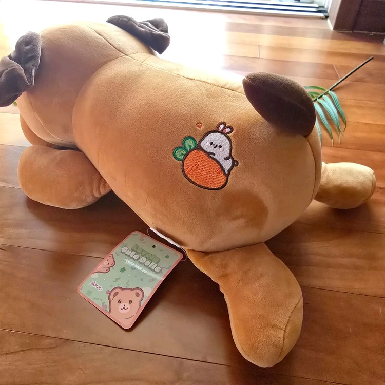 (새상품) 보들보들 강아지 쿠션 37cm 인형 이미지