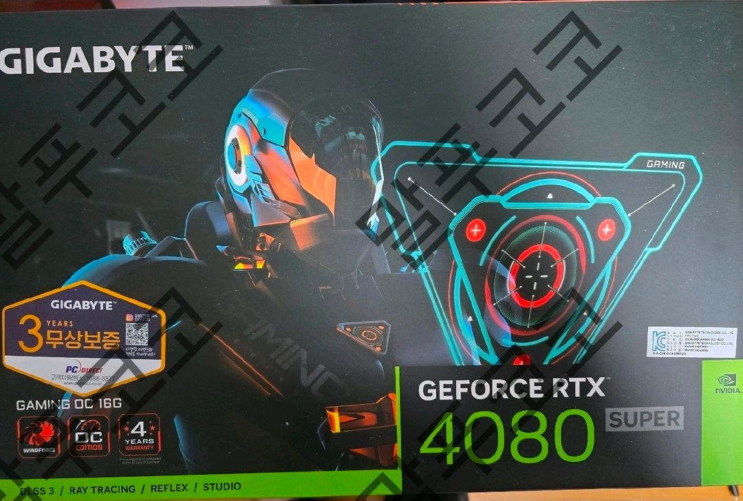 RTX 4080 SUPER 긱바 게이밍 oc 팝니다 이미지