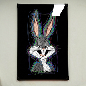 그림 액자 팝아트 인테리어소품 벅스버니그림 벅스버니액자 유니크 모던 캐릭터 아트포스터 집들이 선물 거실 침실 아이방 이미지