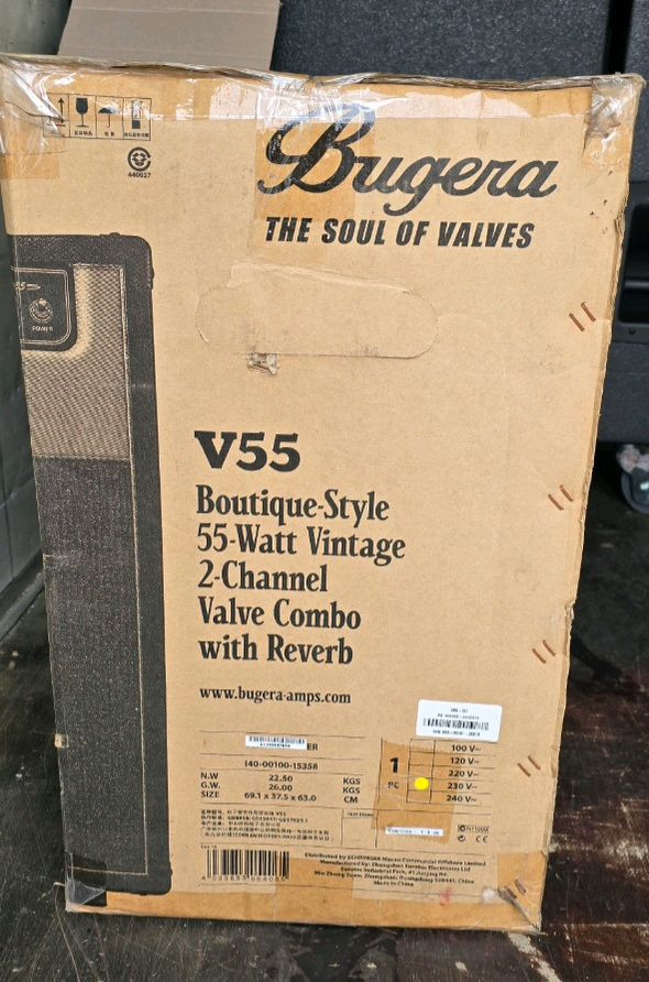 Bugera V55 55W 진공관 콤보 앰프 신품 이미지