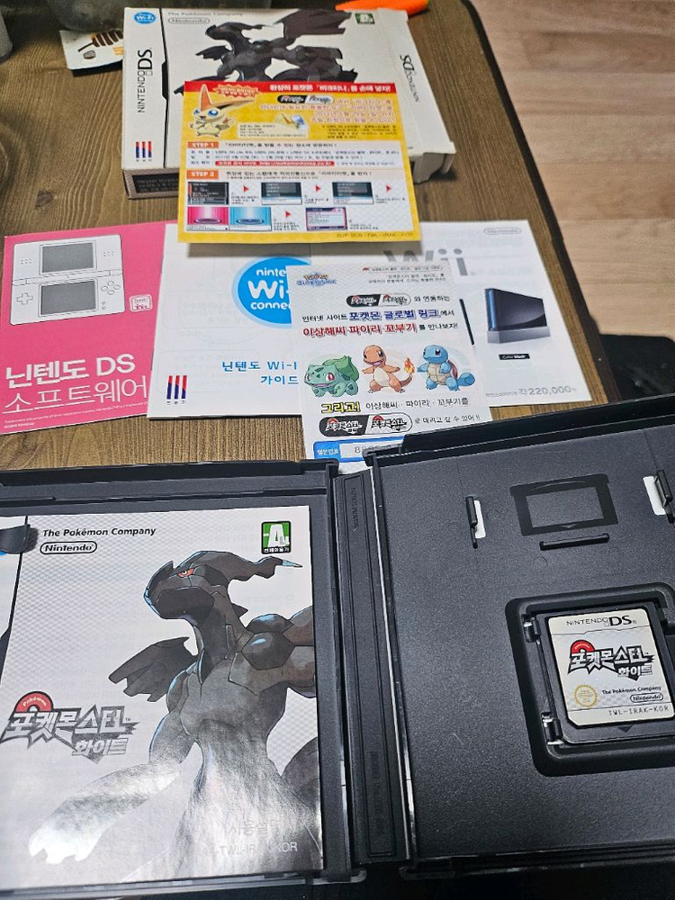 닌텐도 DS 포켓몬스터 화이트 종이곽 포함 이미지