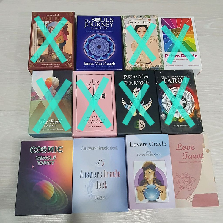 타로카드, 오라클카드, 레노먼드, 메시지카드 등 이미지