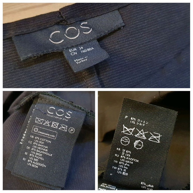 55/66.COS 와이드라운드 크롭셔츠 이미지