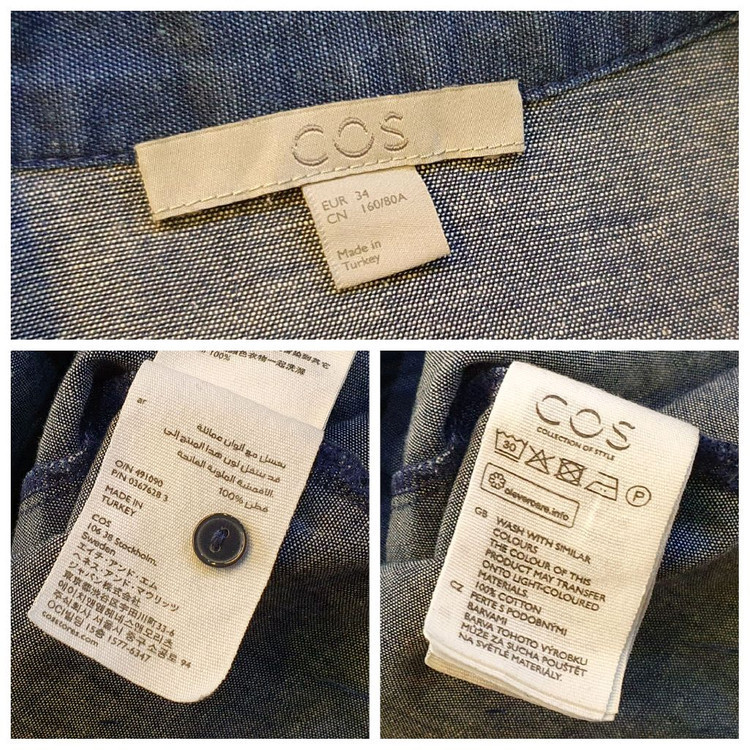 55.COS 하이넥 크롭셔츠 이미지