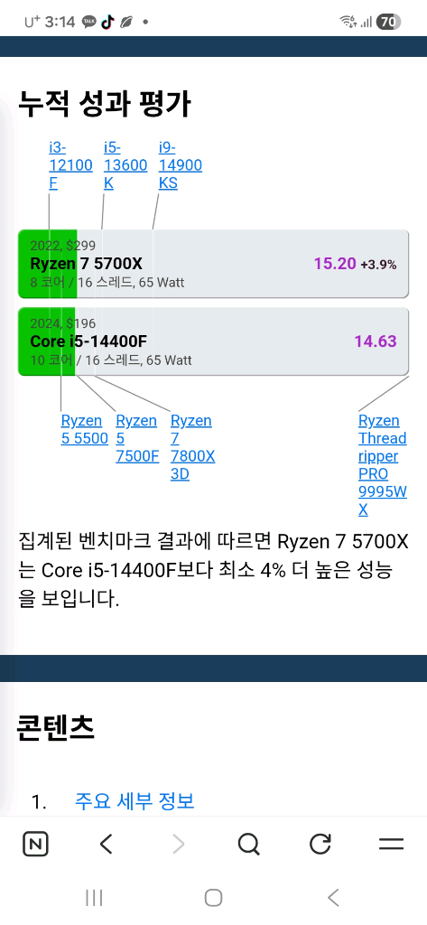 화이트 AMD RYZEN 7 5700X, RTX 5060TI 이미지