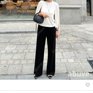 어버브 말랑츄슬리닝팬츠 블랙 그레이 M 새상품 이미지
