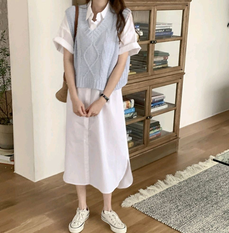 새상품) 크림치즈마켓 부클 니트 베스트 조끼 / 쇼퍼랜드 에드모어 오디너리먼트 메이비베이비 리얼코코 아뜨랑스 육육걸 이미지