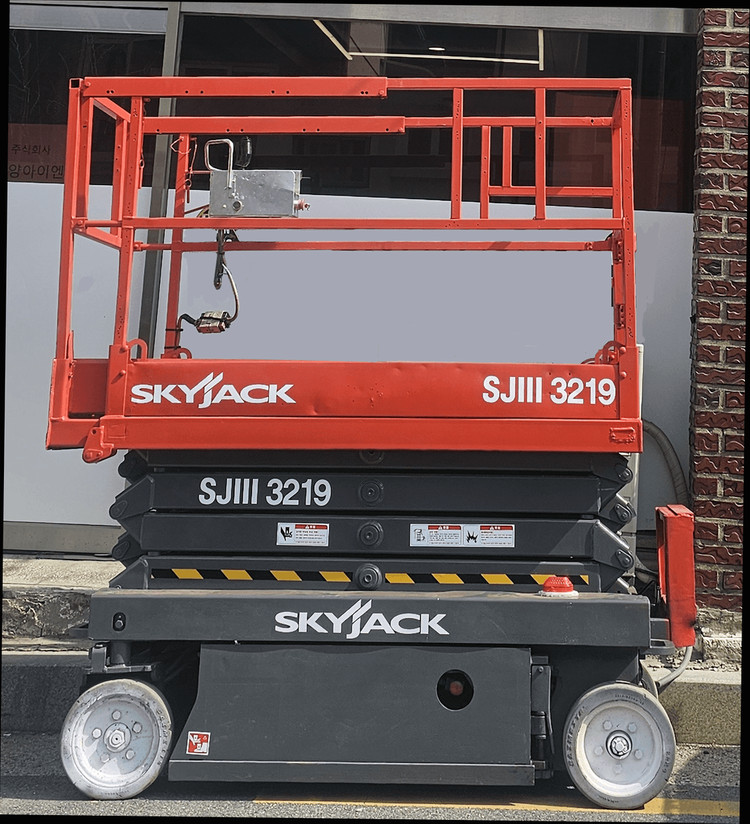 SKYJACK SJ3219 전동 시저리프트 고소작업대, 배터리시져리프트, 고소작업대렌탈, 리프트임대, 렌탈판매, 전 이미지