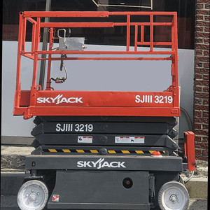 SKYJACK SJ3219 전동 시저리프트 고소작업대, 배터리시져리프트, 고소작업대렌탈, 리프트임대, 렌탈판매, 전 이미지