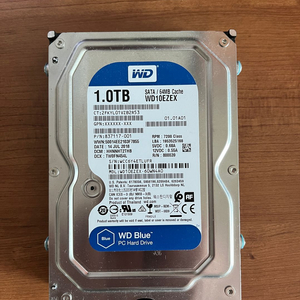 WD10EZEX SATA 6Gb/s 1TB 내장형 하드디스크 이미지
