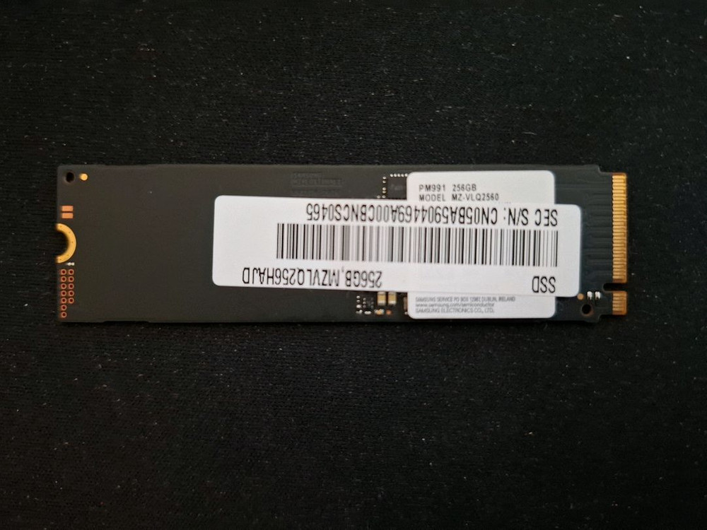 컴퓨터 저장장치 삼성 PM991 M.2 NVME SSD 256GB 이미지