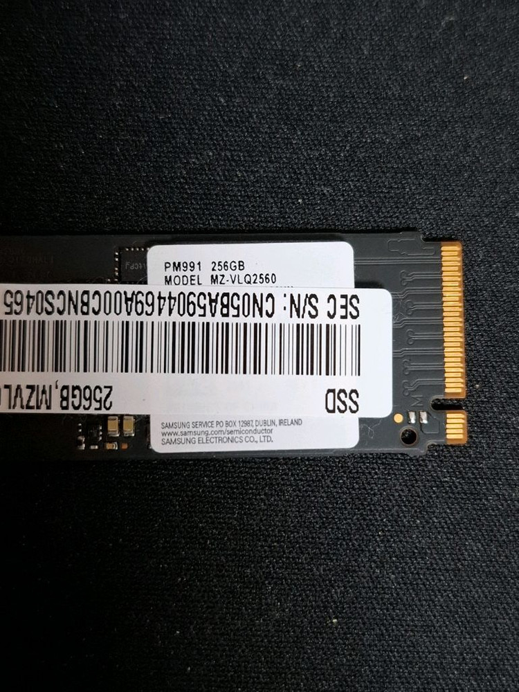 컴퓨터 저장장치 삼성 PM991 M.2 NVME SSD 256GB 이미지