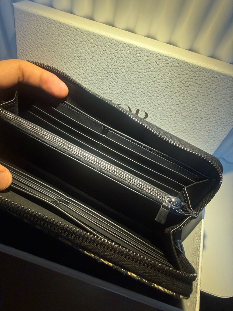 (새상품)26SS디올 오블리크 새들 지퍼 장지갑 이미지