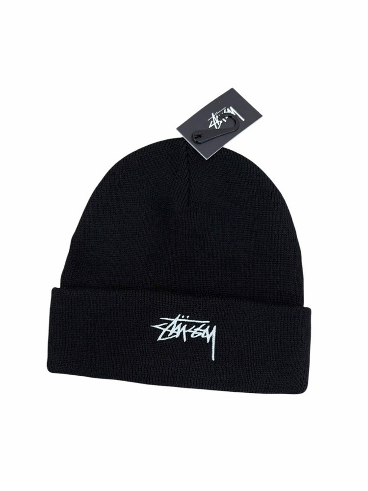 Stussy 스투시 스탁 커프 비니 블랙 새상품 이미지