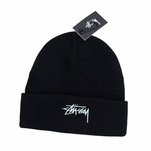Stussy 스투시 스탁 커프 비니 블랙 새상품 이미지