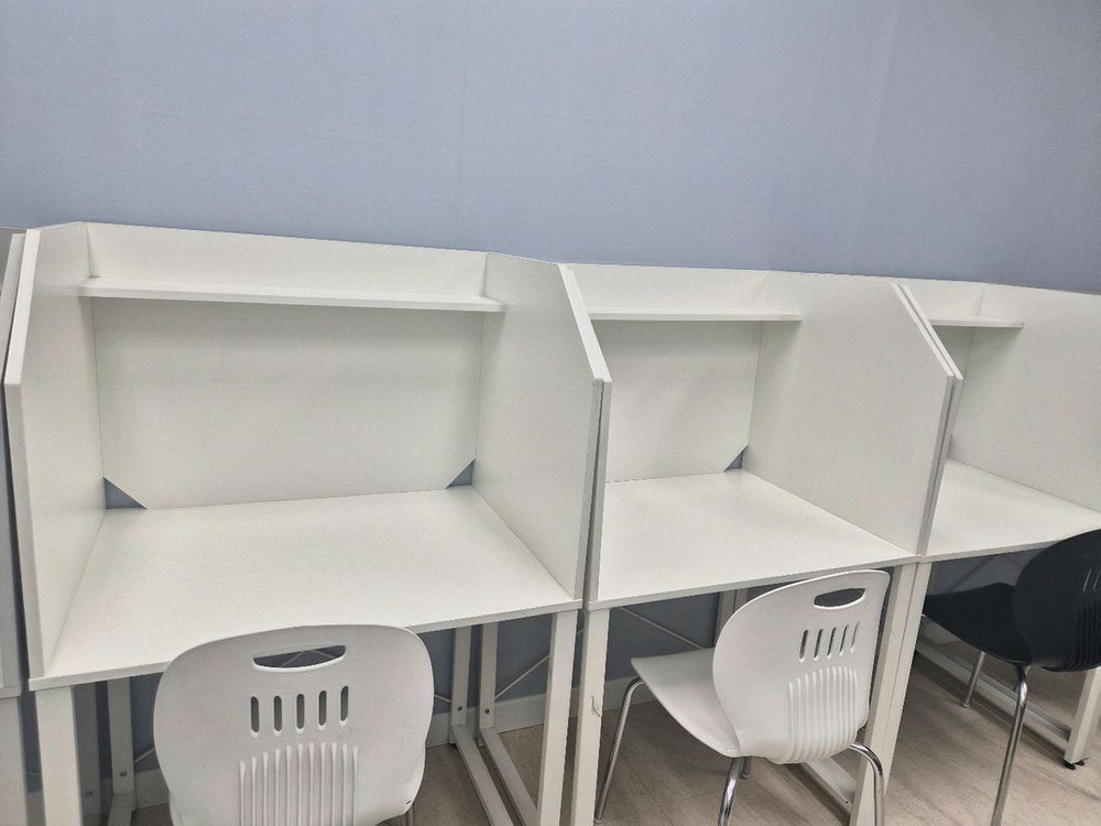 독서실 자습실 학원 책상 의자 세트 이미지