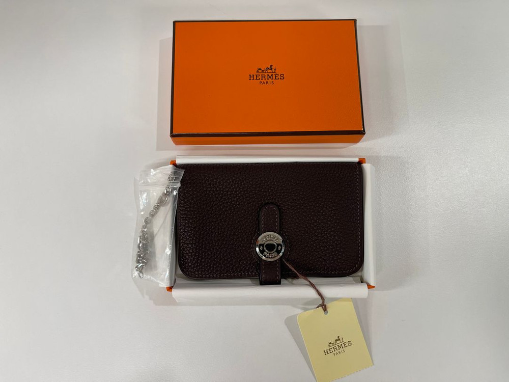 에르메스 도곤 카드지갑 체인 쇼콜라 Hermes 이미지