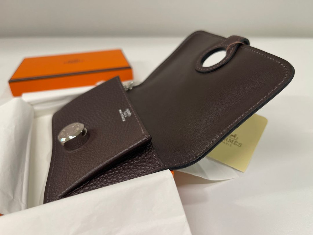 에르메스 도곤 카드지갑 체인 쇼콜라 Hermes 이미지