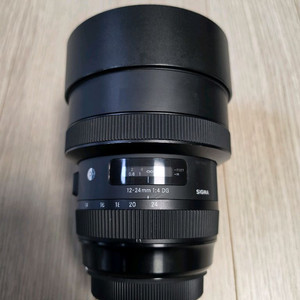 시그마 아트 a 12-24mm f4 DG 캐논ef용 렌즈 판매합니다. 이미지