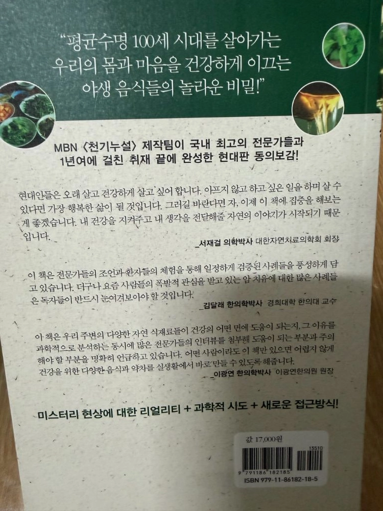 천기수설 요리책 이미지