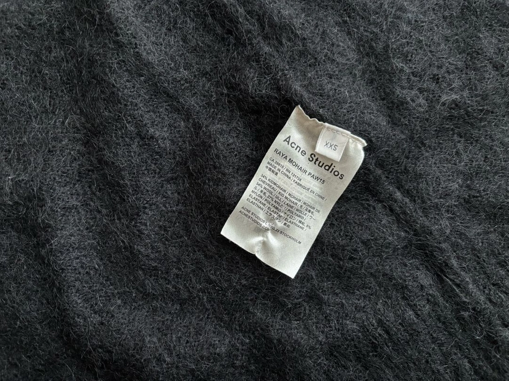 Acne Studios 아크네 모헤어 가디건 블랙 XXS 이미지