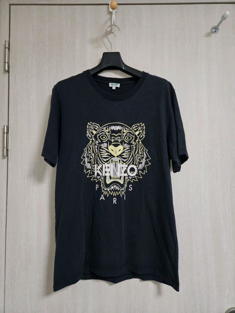KENZO 겐조 블랙 타이거 반팔 티셔츠L 이미지