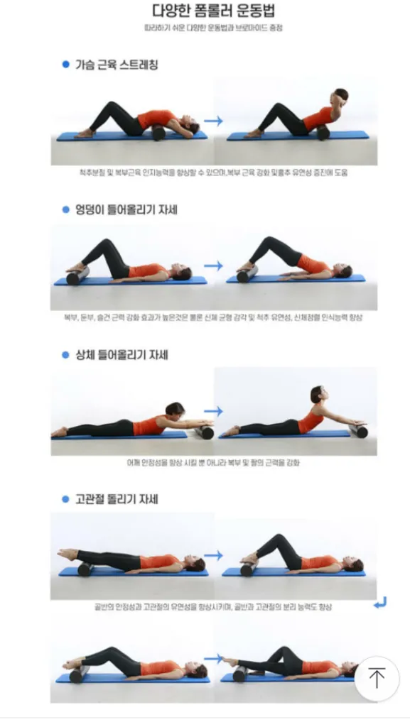 당일발송)2개 폼롤러.국산폼롤러.요가용품. 이미지