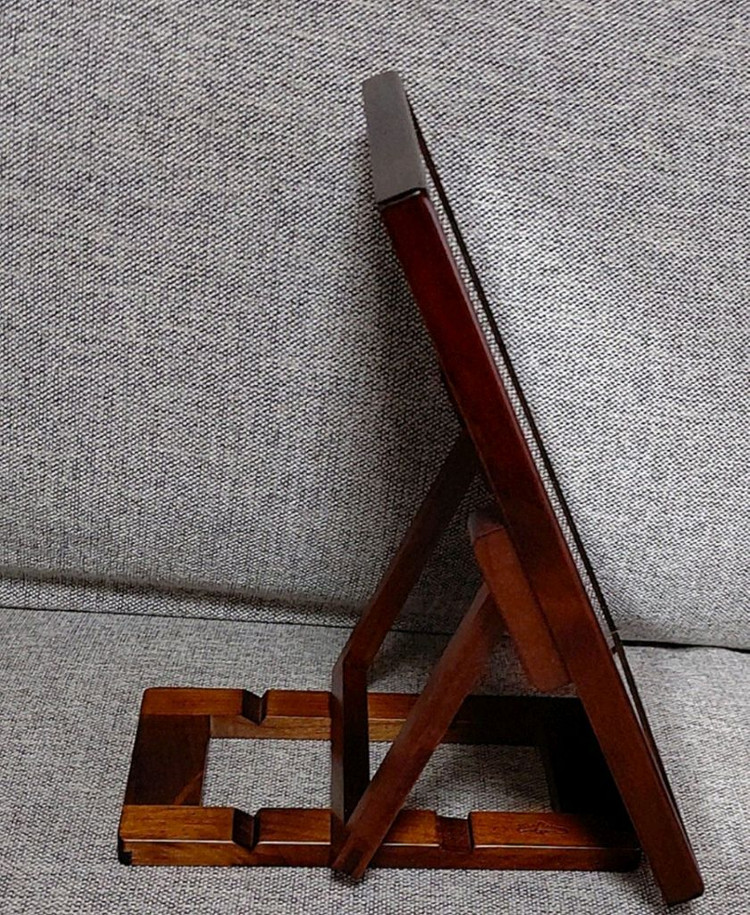 토요오카 탁상거울 원목 수공예품 이미지