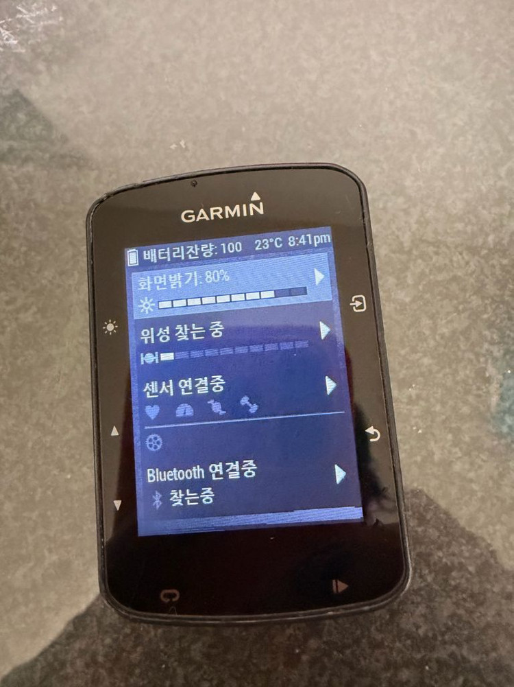 가민엣지 520플러스 속도계 이미지