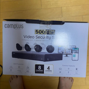 camplus cctv 500만화소 8채널 4카메라 이미지