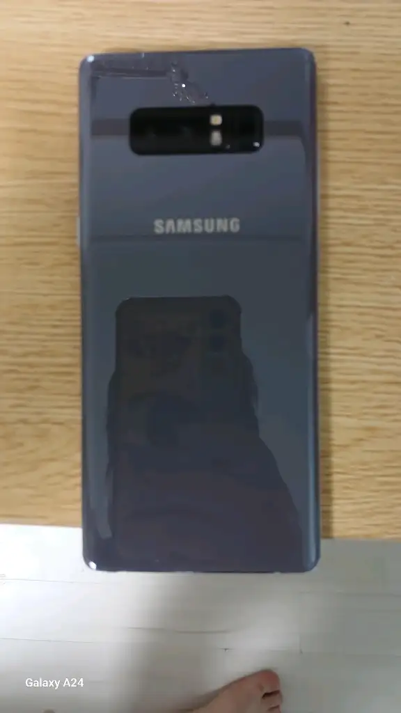 삼성 갤럭시 노트8 256GB 미드 나잇 블랙(모델명: SM-N950N)+두카티 블랙 플립커버 가죽 케이스(새상품) 이미지