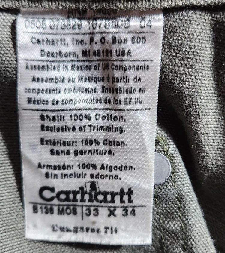 [Carhartt 칼하트] 32인치 더블니 워크팬츠 바지 이미지